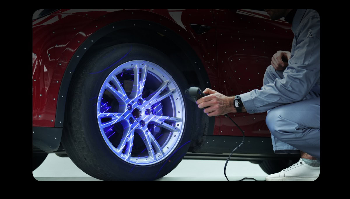 Escaneo sencillo de piezas grandes