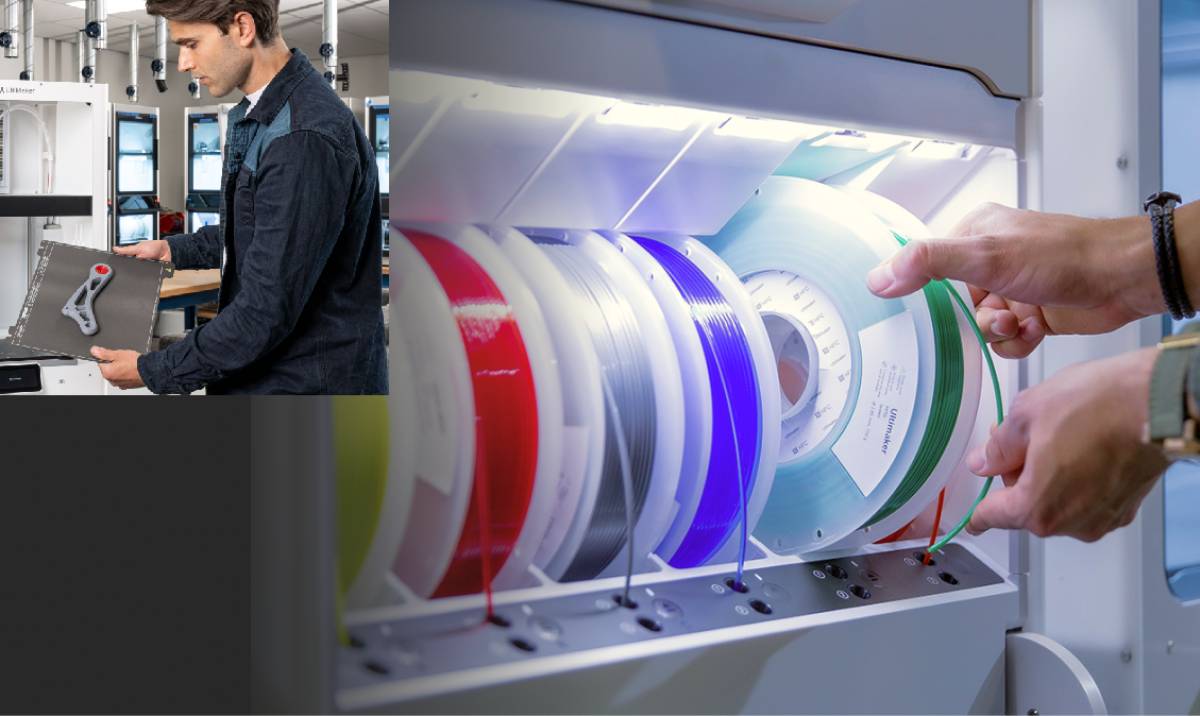 UltiMaker S8 Pro Bundle: alimentación automática y secado de filamento