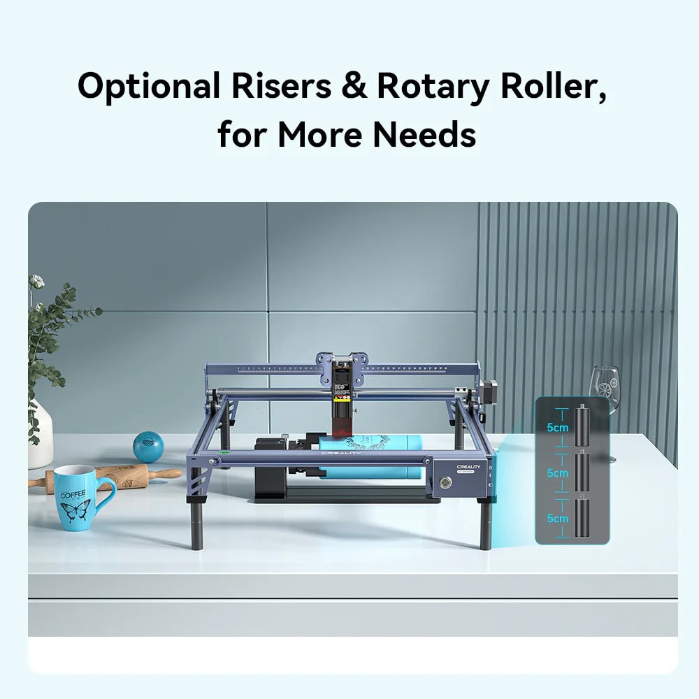 Elevadores opcionales y rodillo giratorio